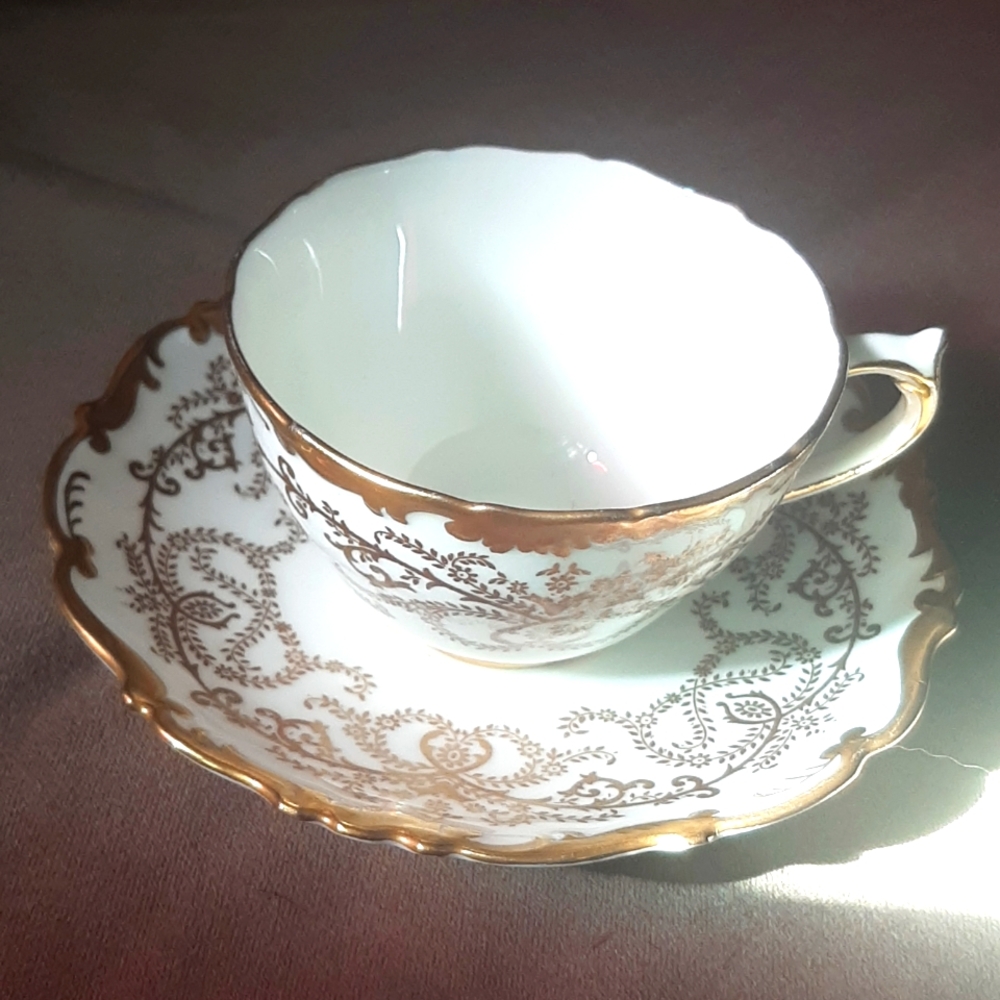 Vintage Coalport ANNIVERSARY cup & saucer